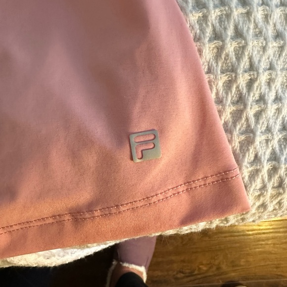 FILA Womens Tennis Racerback Tank with Ruffle Pink Size L - Picture 3 of 6